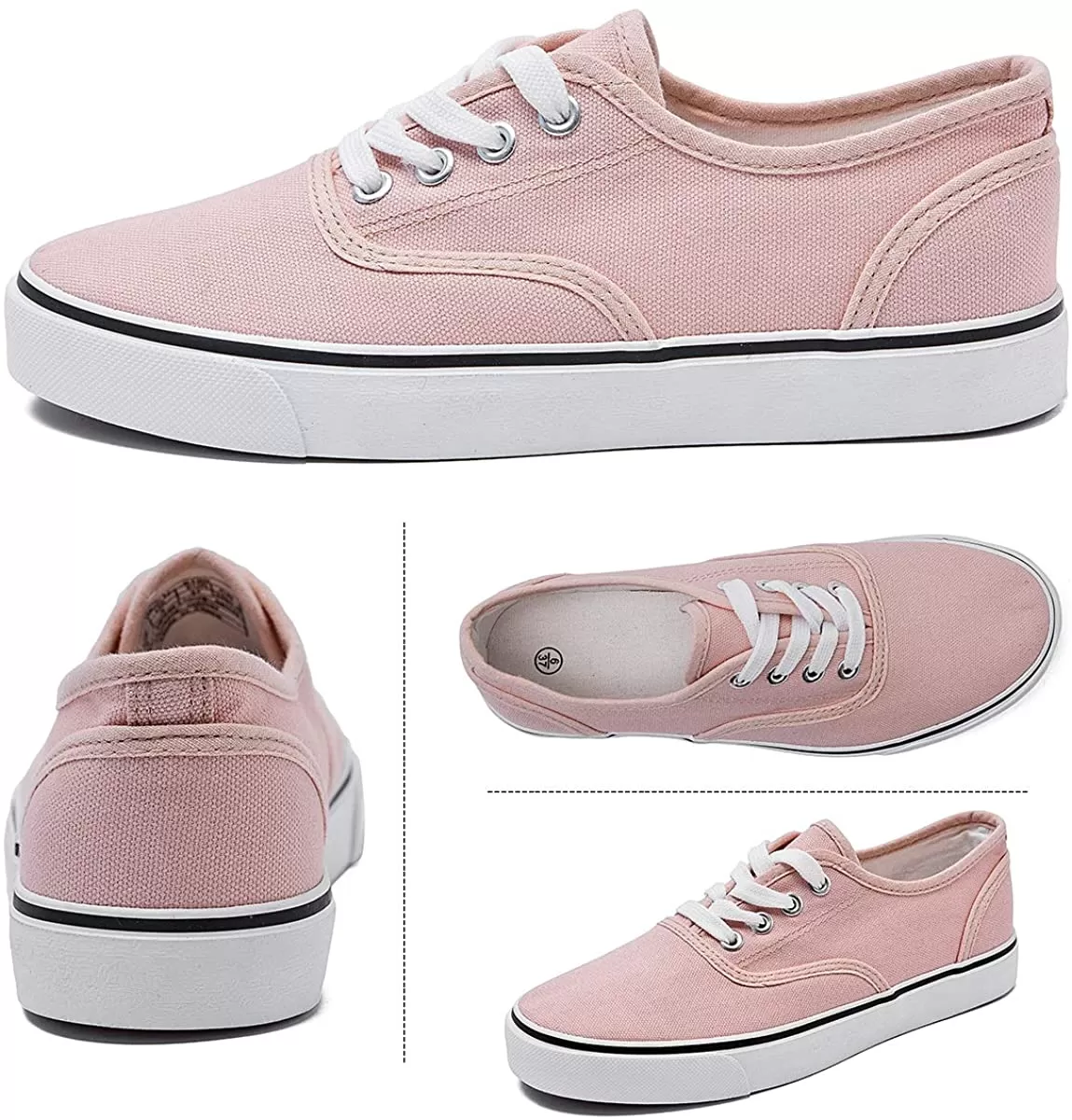 Women's Canvas Low Cut Canvas Walking Running Shoes